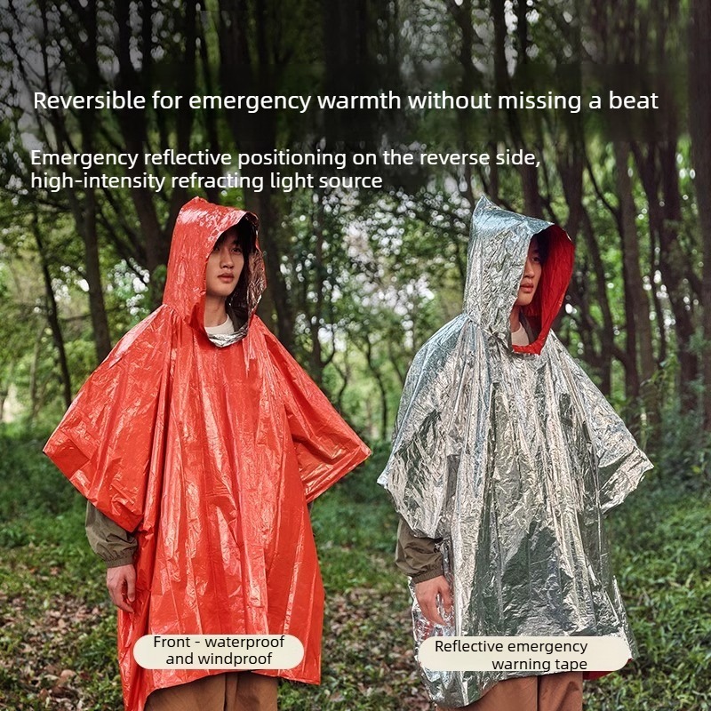 1-10 個の緊急用レインポンチョサーマルホイルブランケット - Emergency Poncho Rain のレビューと価格