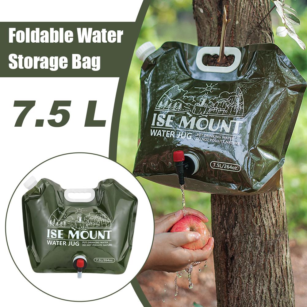 8L大容量折りたたみ式携帯用水筒（蛇口付き）キャンプ、ハイキ - Water Bag Collapsible のレビューと価格