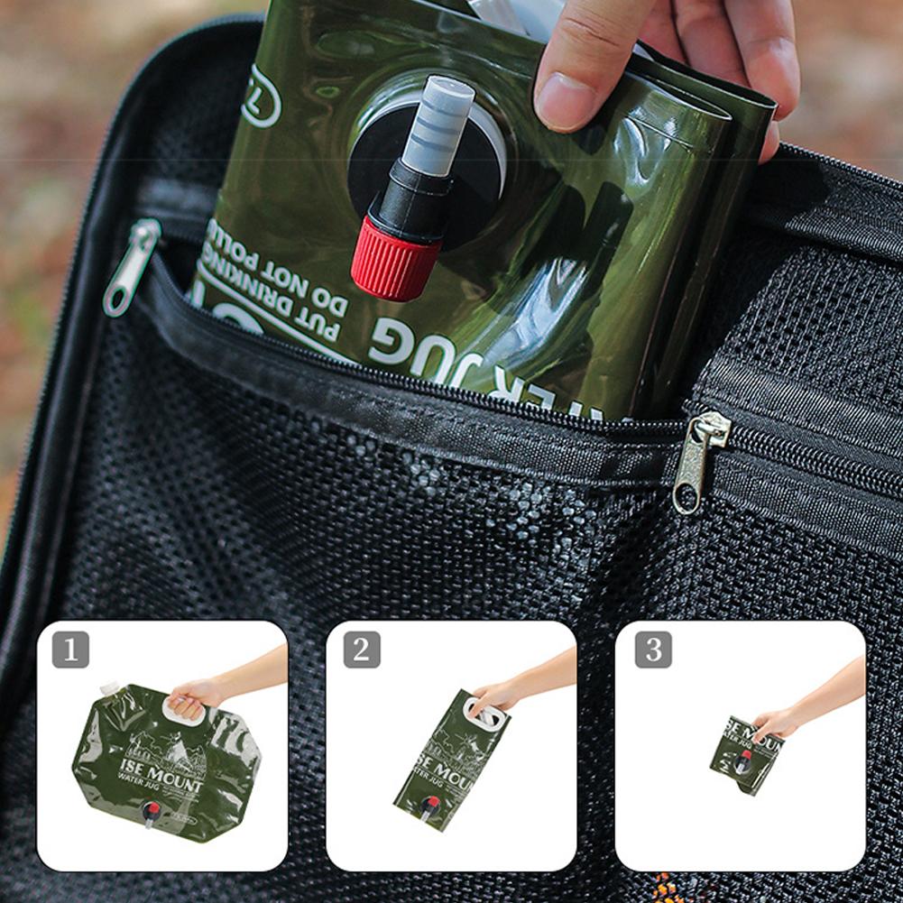 8L大容量折りたたみ式携帯用水筒（蛇口付き）キャンプ、ハイキ - Water Bag Collapsible のレビューと価格