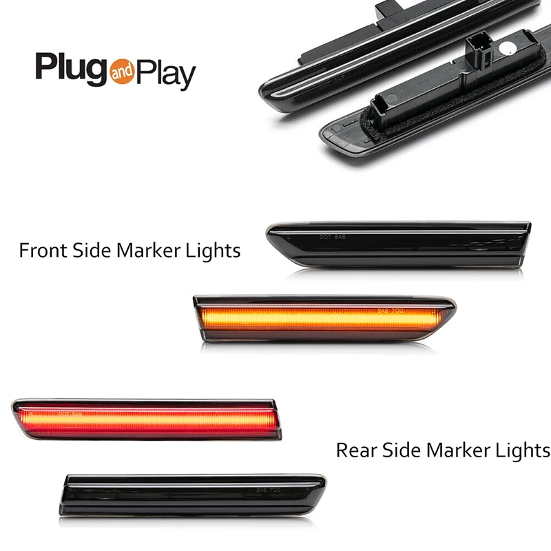 アキュラTL車用LEDフロントリアバンパーサイドマーカーター - Signal Flare Kit のレビューと価格