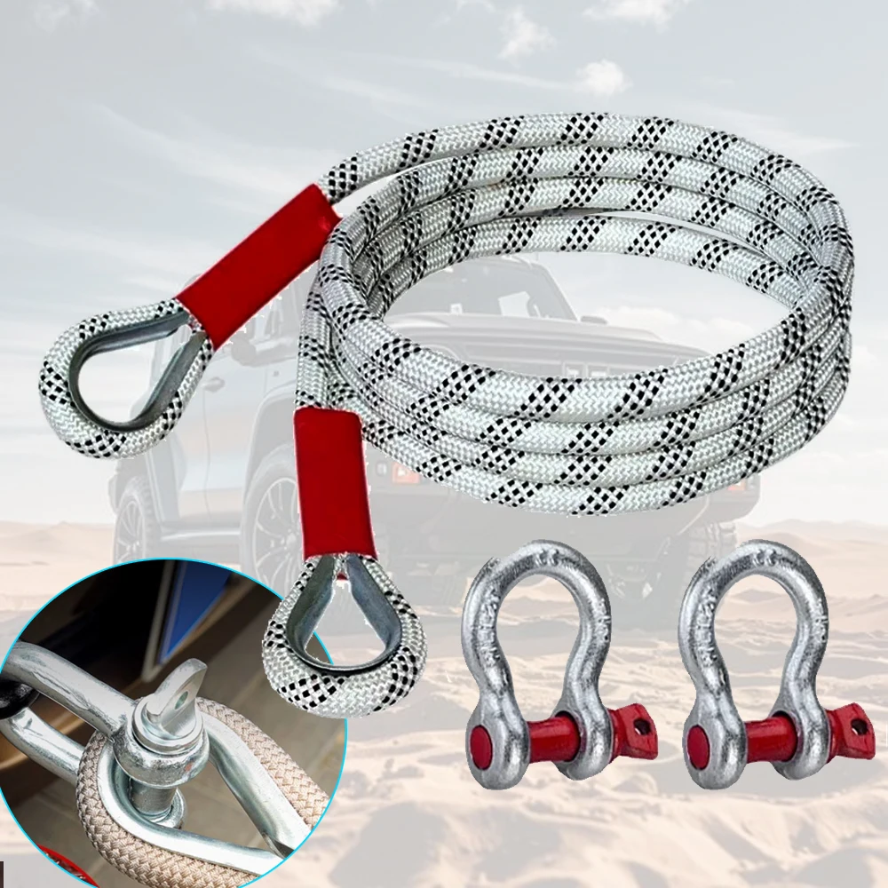 新型車牽引ストラップ 4x4オフロードアクセサリー 20トン - Rescue Rope Throw のレビューと価格
