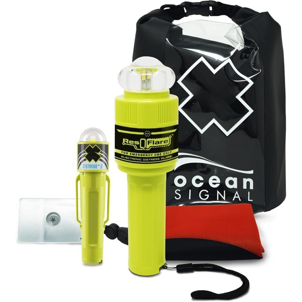 海洋電子フレア安全キット USCG承認済み 昼夜兼用緊急信号 - Signal Flare Kit のレビューと価格