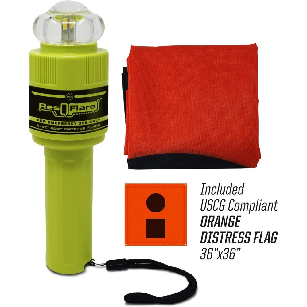 海洋電子フレア安全キット USCG承認済み 昼夜兼用緊急信号 - Signal Flare Kit のレビューと価格