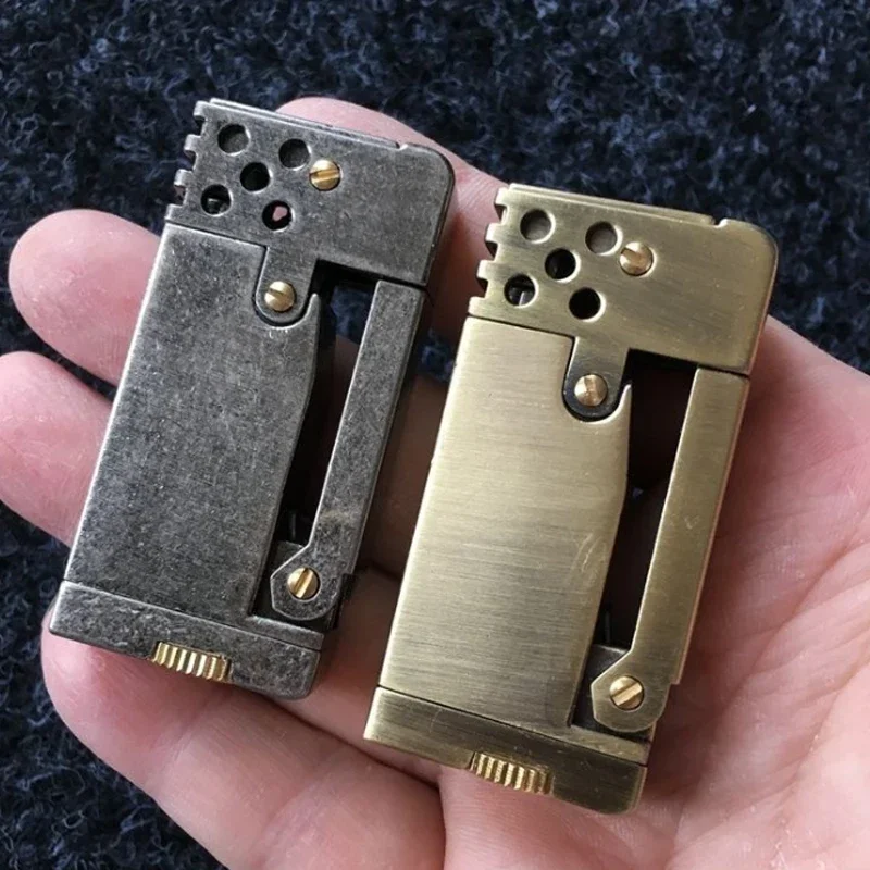 レトロガソリンフリントサイドプレッシャー点火式シガレットライ - Fire Starting Kit のレビューと価格