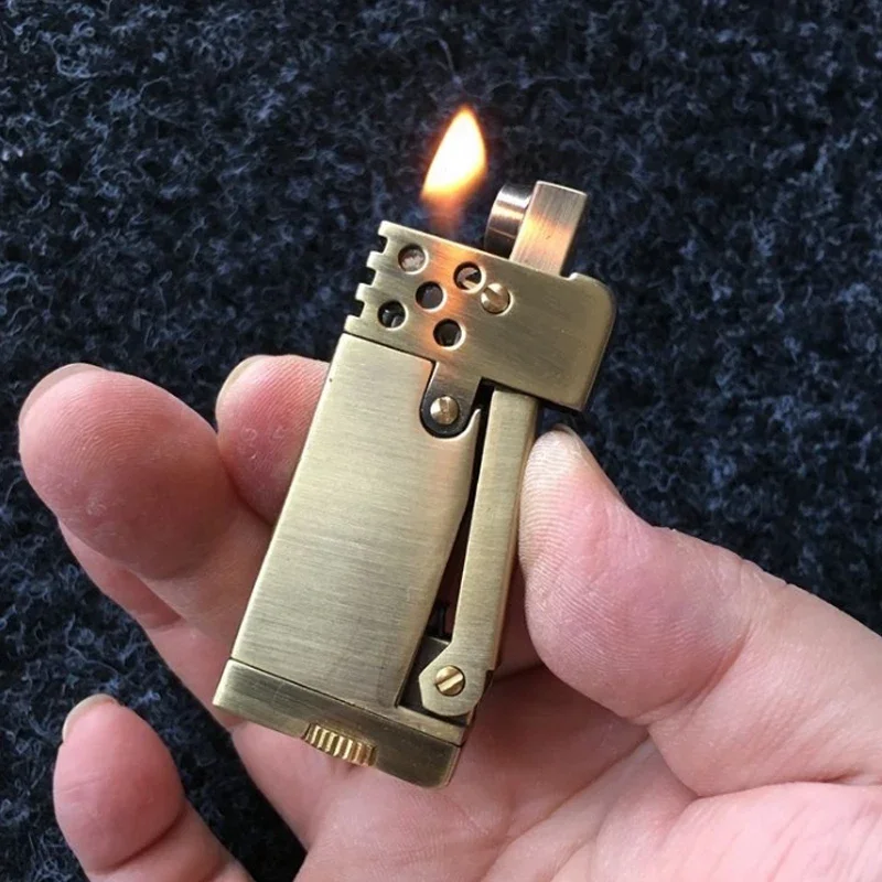レトロガソリンフリントサイドプレッシャー点火式シガレットライ - Fire Starting Kit のレビューと価格