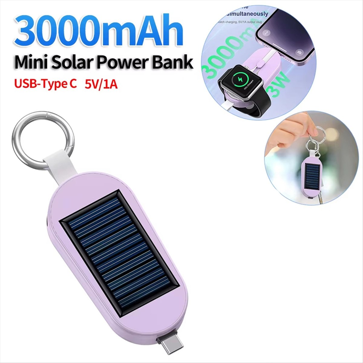 # 01U電子アクセサリー、ミニ緊急用パワーバンクポータブル - Solar Emergency Charger のレビューと価格