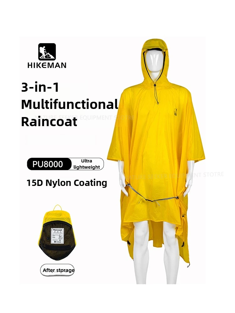 15D/210T レインコート防水レインポンチョカバー超軽量 - Emergency Poncho Rain のレビューと価格